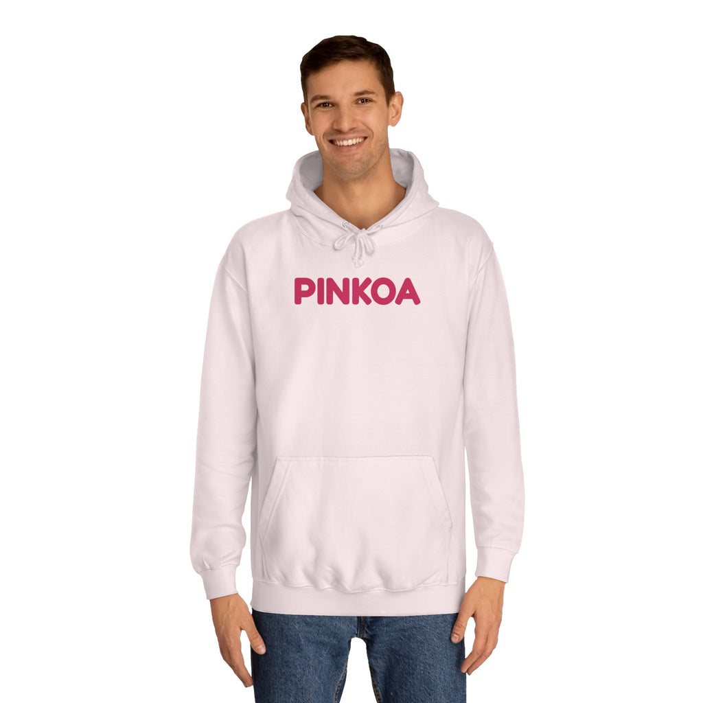 PINKOA Hoodie – Pink Word Mark College Hoodie