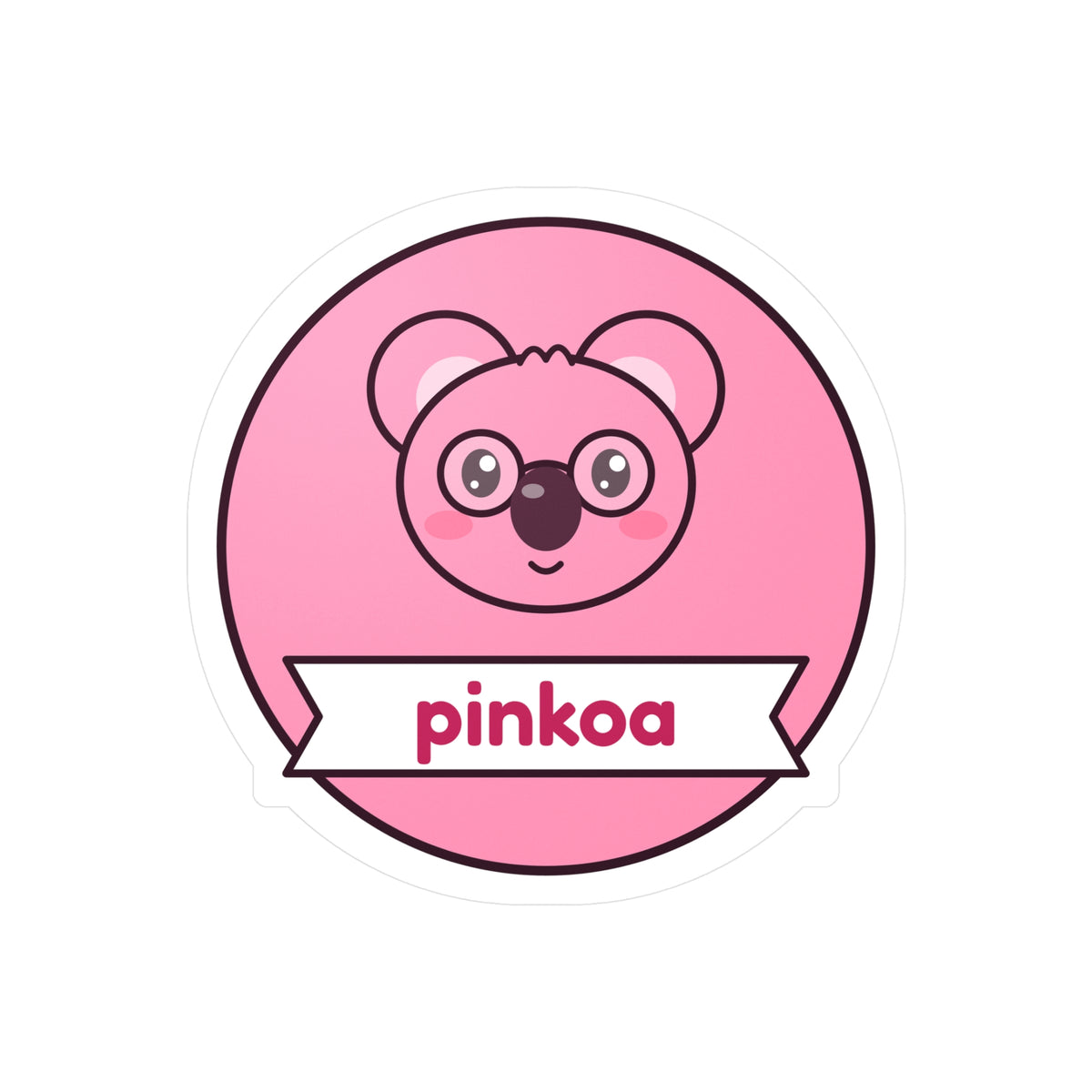 Pinkoa Badge Sticker