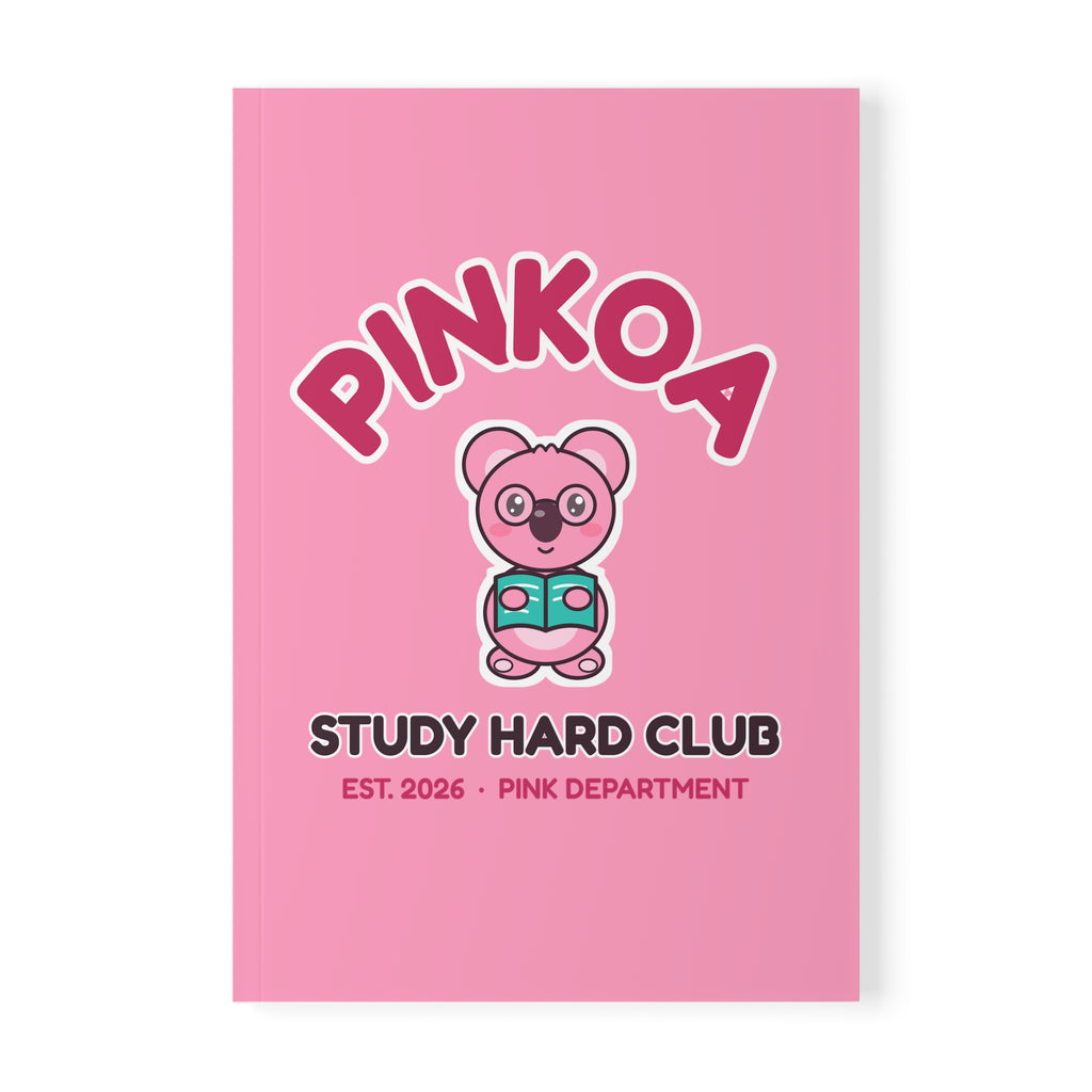 PINKOA Study Hard Club Notizbuch A5