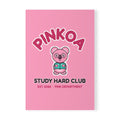 PINKOA Study Hard Club Notizbuch A5