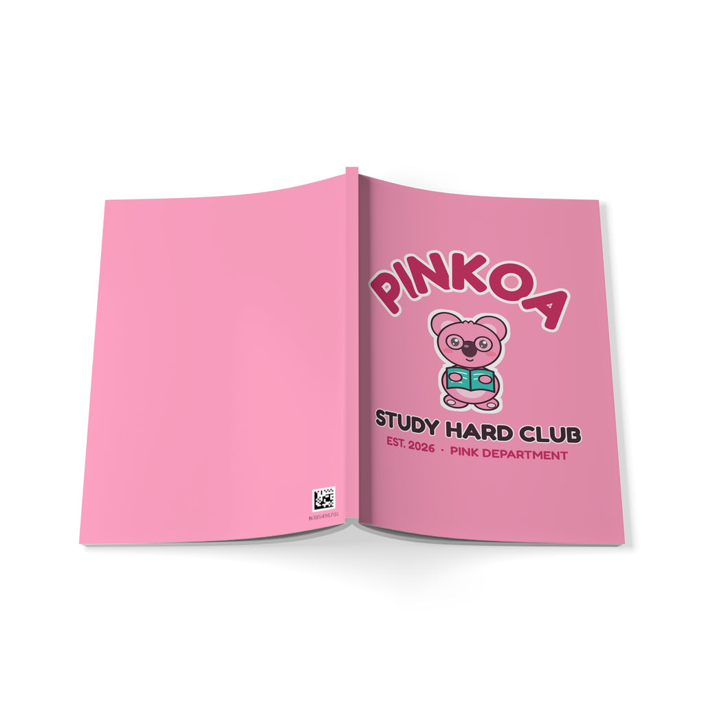 PINKOA Study Hard Club Notizbuch A5