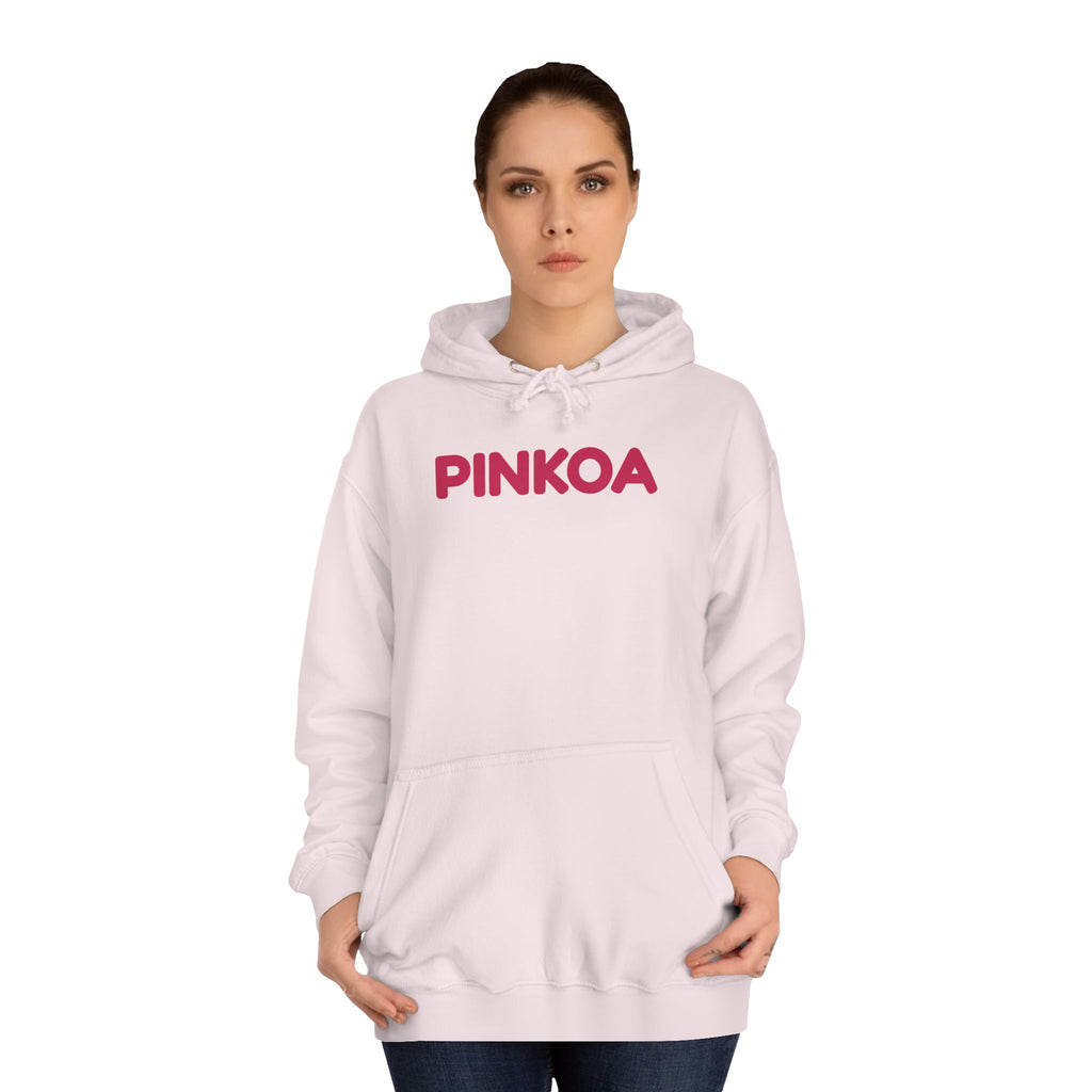 PINKOA Hoodie – Pink Word Mark College Hoodie