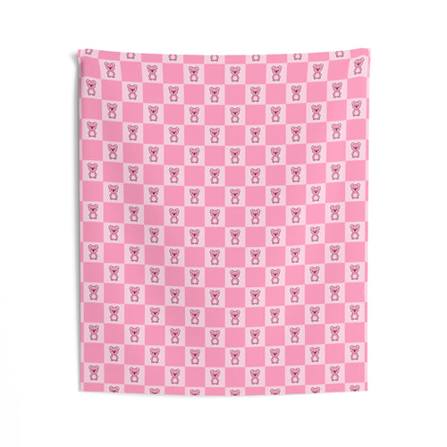 Checkerboard Koa Wall Tapestry
