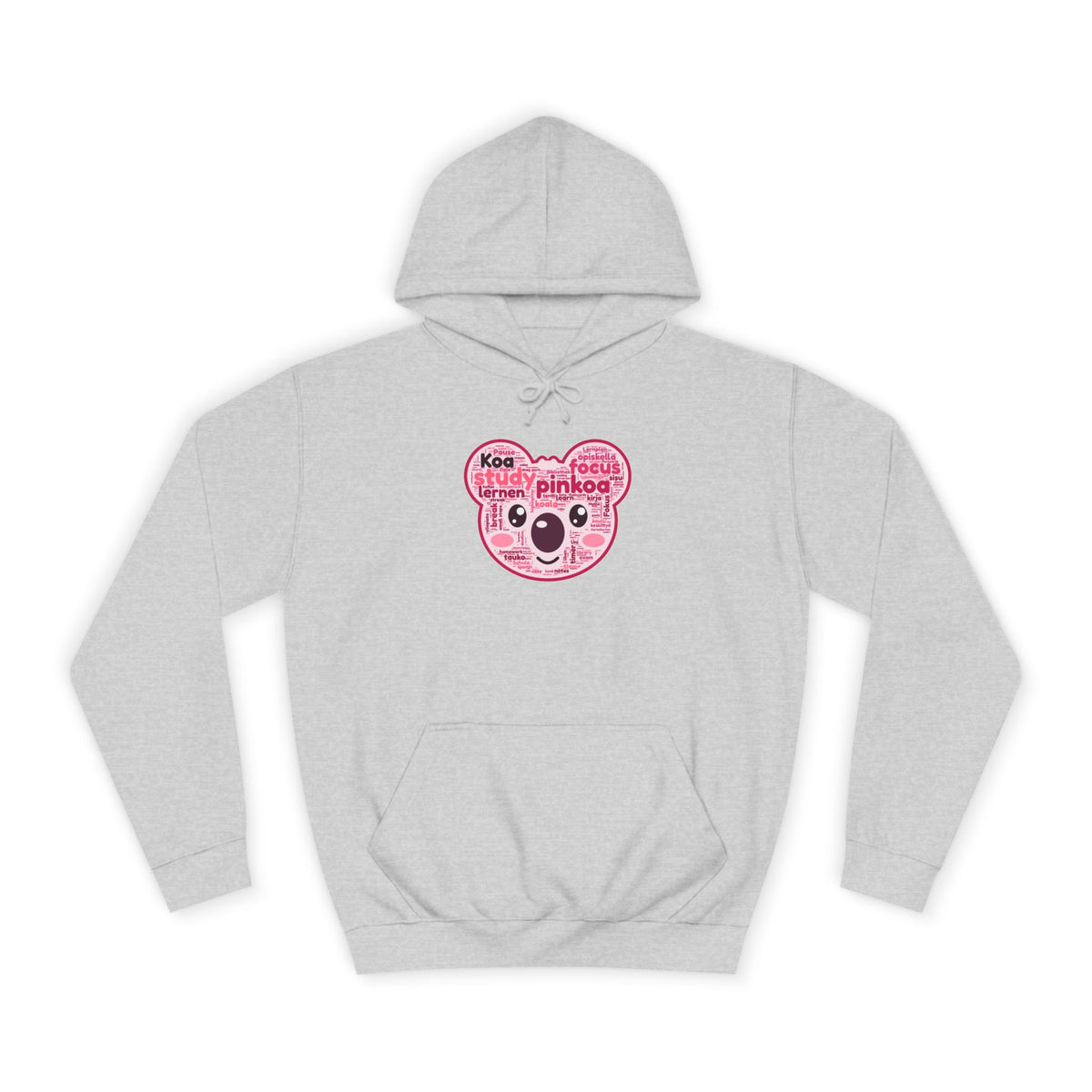 Back of the Koa study words hoodie