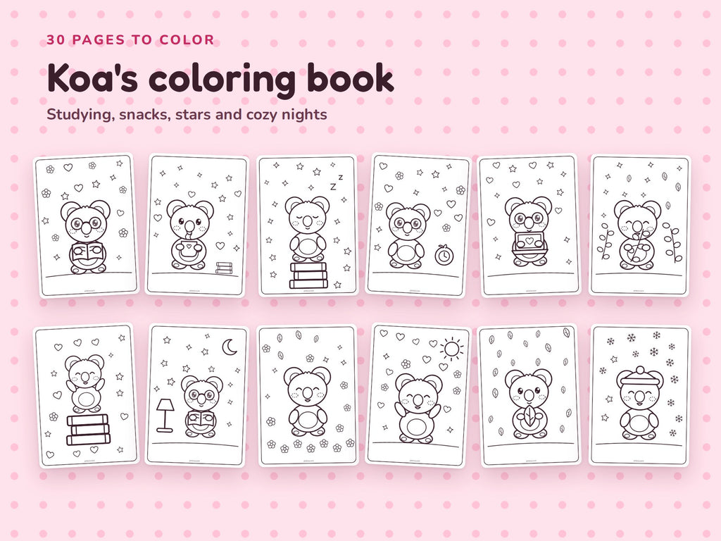 30 Koa coloring pages