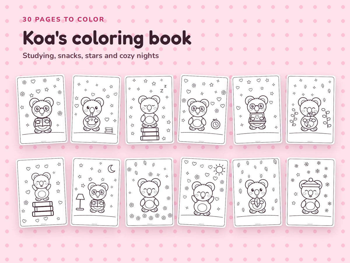 30 Koa coloring pages