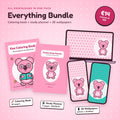 Everything Bundle: coloring book, study planner and 26 pink wallpapers