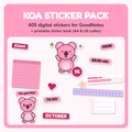 Koa-tarrapaketti GoodNotesiin (405 digitarraa)