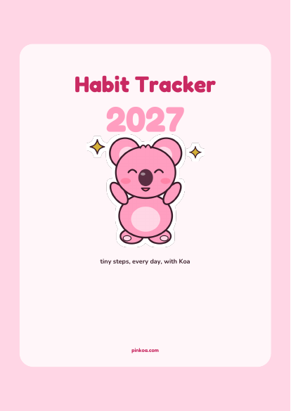 Koa Habit Tracker 2027 (Printable PDF)