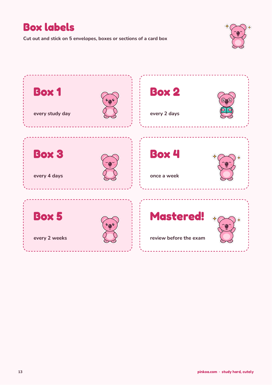 Koa Flashcards Kit (Printable PDF)