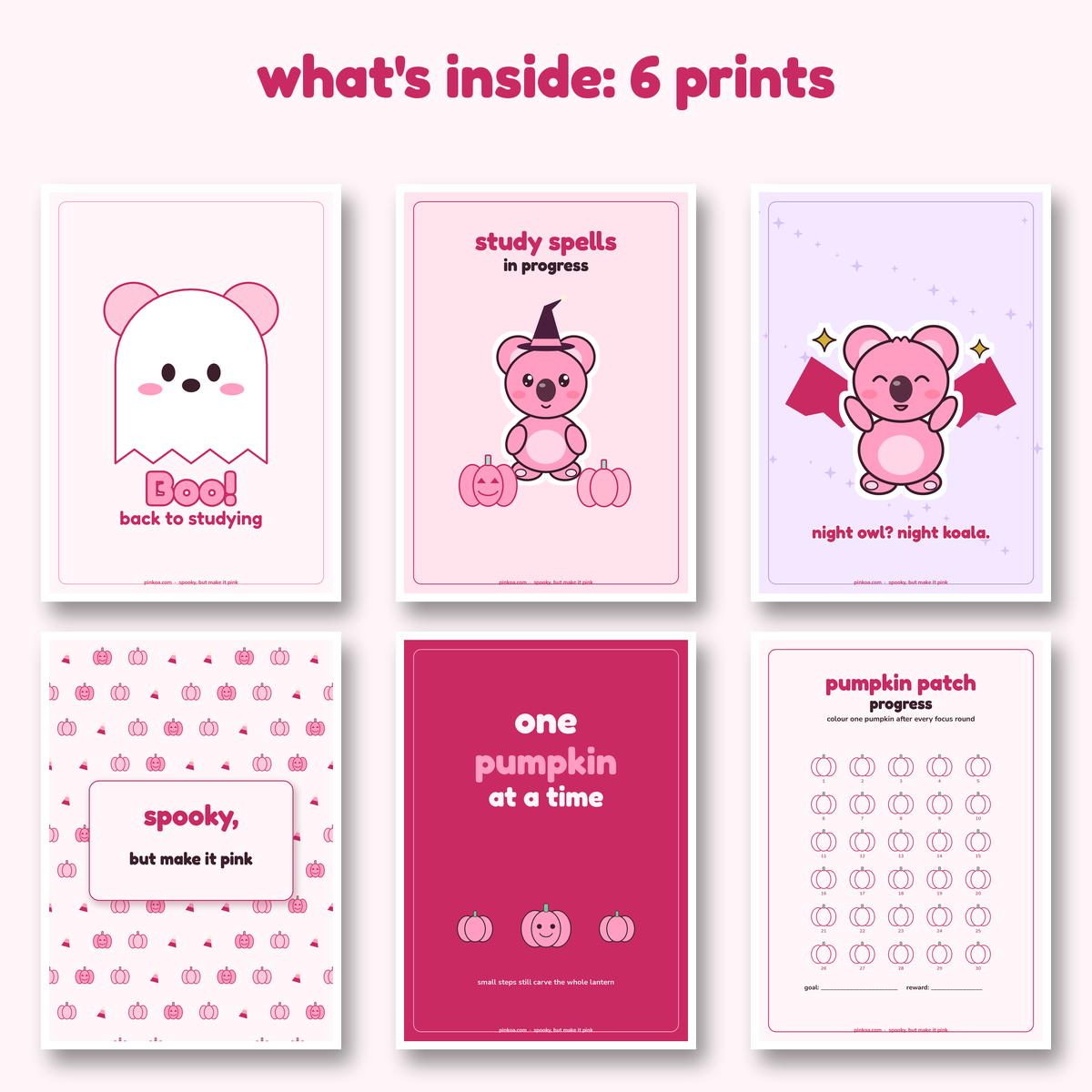Pink Halloween Koa wall art preview 1
