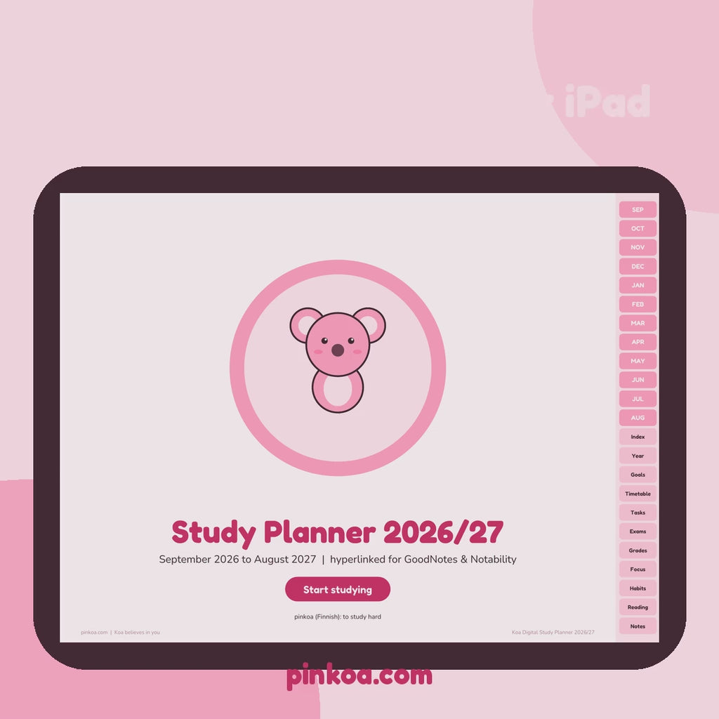 20-second flip-through of the Koa Digital Study Planner