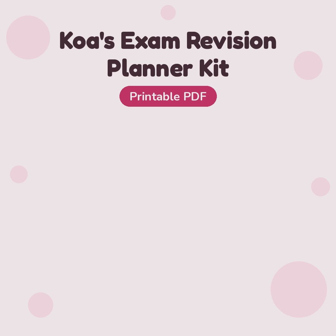 Video: a look inside Koa's Exam Revision Planner Kit
