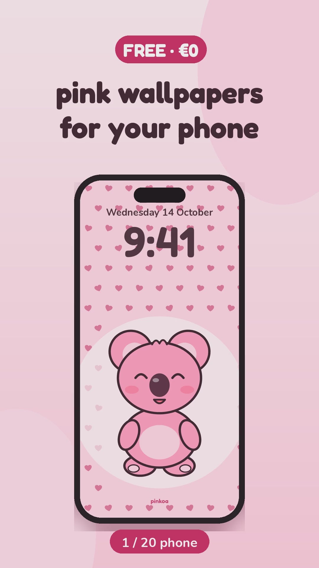 Video preview of all free pink phone and desktop wallpapers
