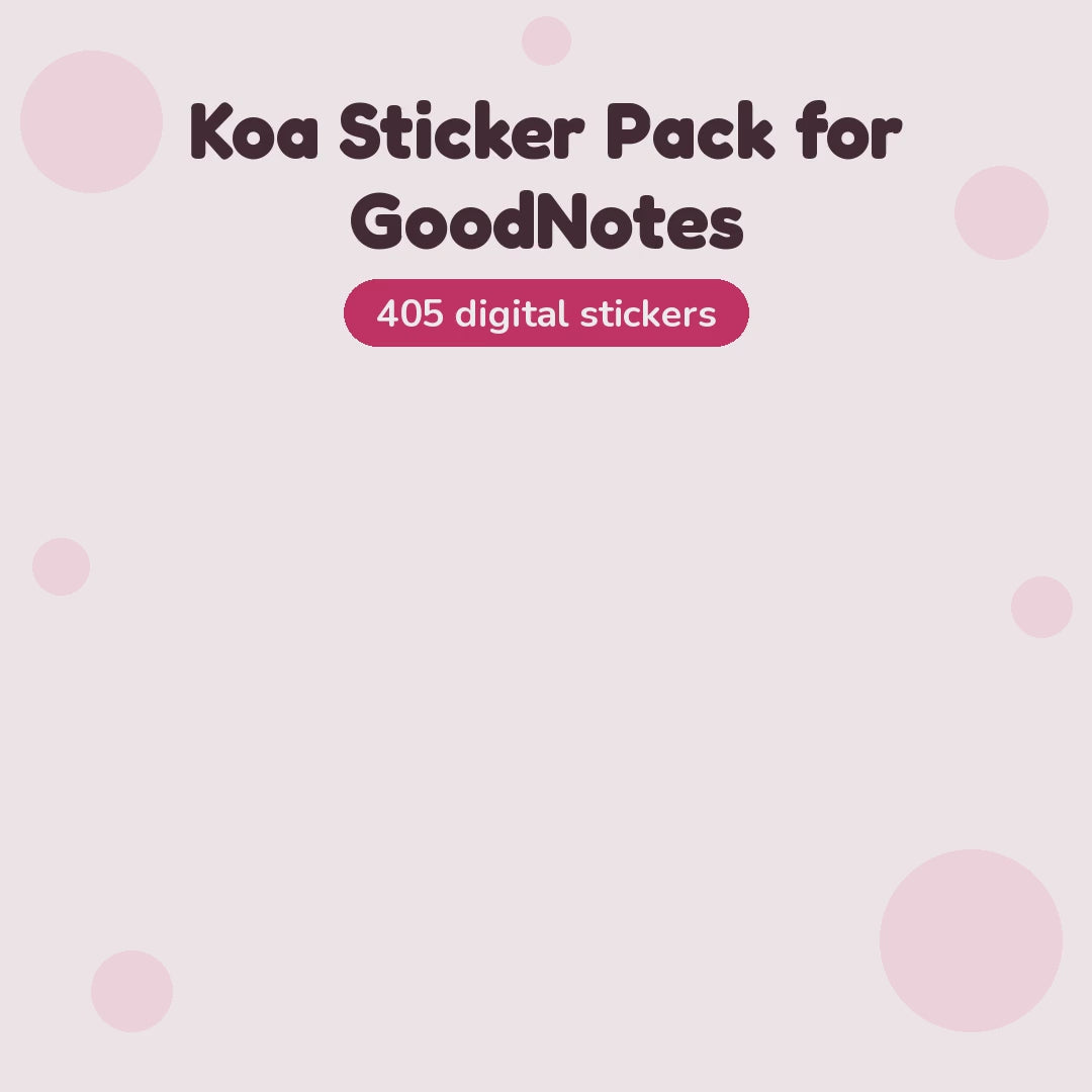 Video: a look inside the Koa Sticker Pack for GoodNotes